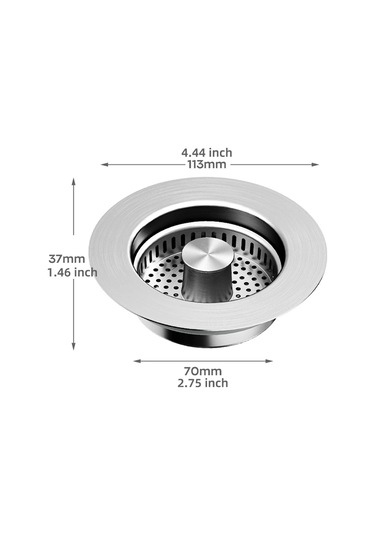 Mutfak Lavabo Tahliye Süzgeç Paslanmaz Çelik Pop Up Lavabo Tıpa Diğer