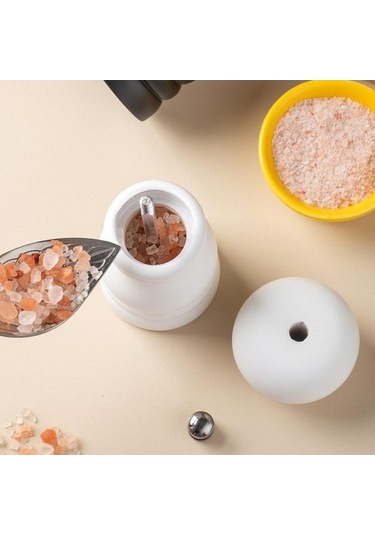 Besthome1 12 5 5cm Beyaz Karabiber Öğütücü El Hareketi 1 Adet Kutu Paketlenmiş Beyaz