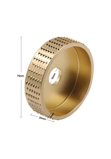 Mufunye Yüksek Karbon Çelik Ahşap Oyma Diski, 16mm İç Çap, 75mm Dış Çap, 20mm Kalınlık