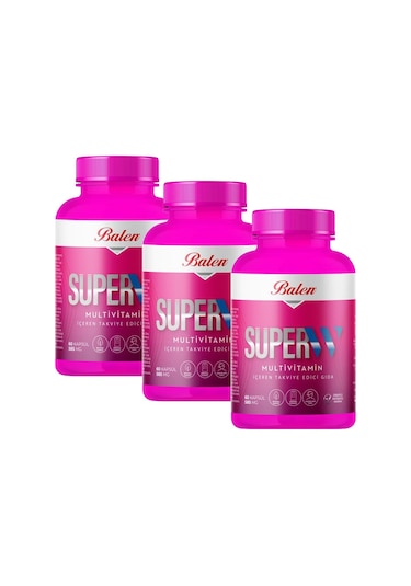 Balen Süper-W Multivitamin Kapsül 585 Mg 3 x 60 Kapsül