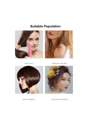 Suofeng Saç Fırçası Seti: Dolaşma Açıcı Fırça Ve Tarak - Kıvırcık, Kalın, İnce, Uzun Doğal Saçlar İçin Saç Derisi Masajı 3'lü Paket