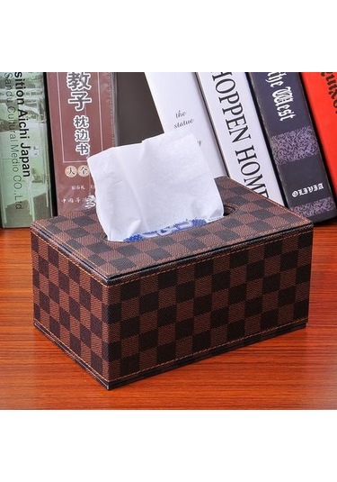 Doku Kutusu Deri Giyim Banyo Kağıt Tutucu Lüks Çıkarılabilir Çok Fonksiyonlu Canlı Oda Dekorasyon Ev Ofis Masası Araba Kullanımı Kağıt Tutucular Siyah