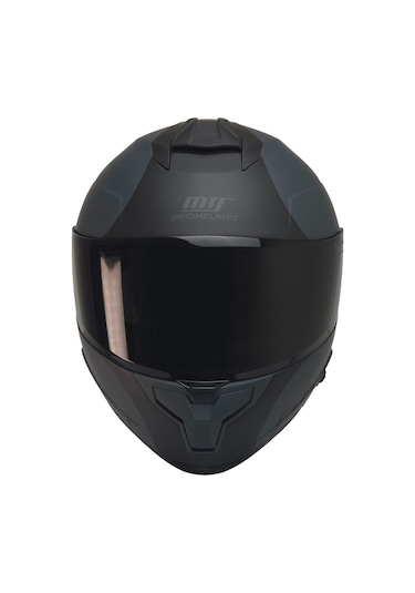 Mts Full Face Double Güneş Vizörlü Ece 22.06R Motosiklet Kaskı - Gri