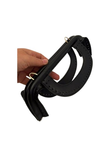 Çanta Aksesuar 25 Cm Suni Derili Siyah Renk Gizli Çanta Bursu Yeni Model