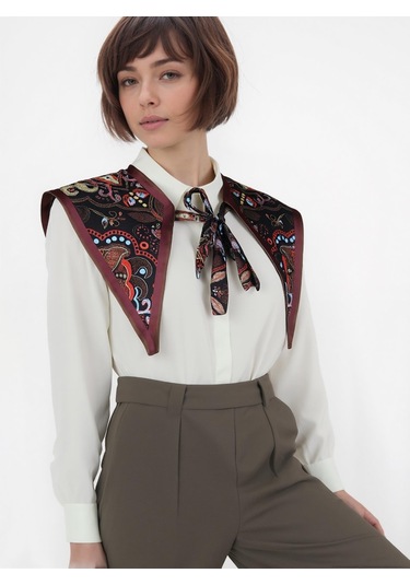 Walkenzo Bohem Stil Etnik Desenli Kadın Omuz Şalı Çok Renkli