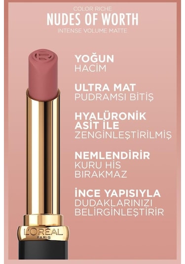 L'Oreal Paris Color Riche Intense Volume Matte Ruj 570 Worth It Intense