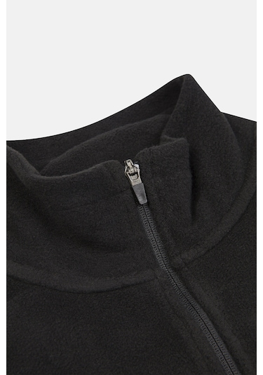 Urbanwild Polar Yarım Fermuarlı Siyah Siyah