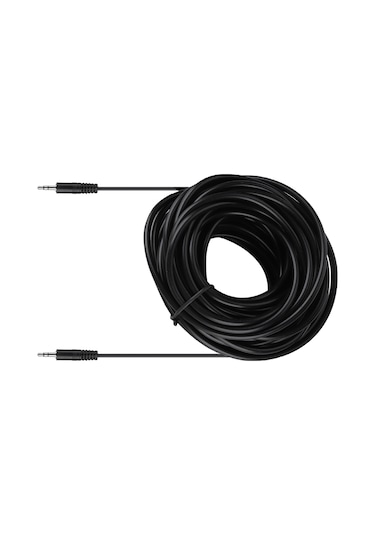 Ximistore9 10 Metre 3.5mm Erkek-erkek Mono Ses Kablosu, Ofc Bakır Çekirdekli, Metal Gövde, Bilgisayar-hifi Hoparlör Bağlantısı, Kaliteli Ses İçin