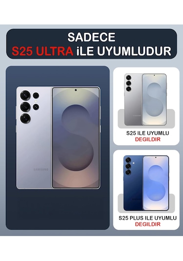 Samsung Uyumlu S25 Ultra Şeffaf Magsafe Kılıf Safe Şeffaf