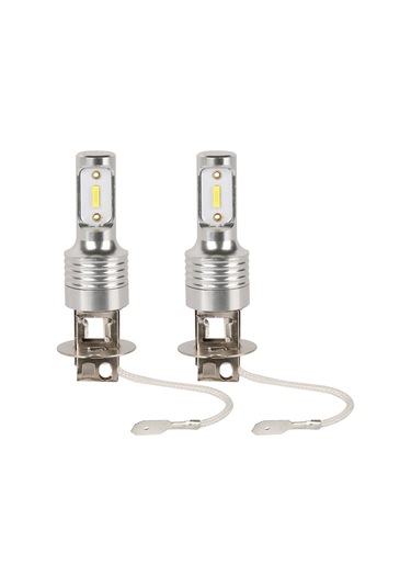 Dofolink 3500lm H3 Led Araba Fari Ampülü 6000k Beyaz 20w/adet 1860 Led Çip 50.000+ Saat Ömür Plug&play 12v