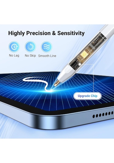 Ugreen Stylus Kalem Alüminyum Alaşımlı Hassas Dokunmatik Kontrol Kalemi 1.5mm Pom Ucu İle İpad Uyumlu 6/7/8/9/10