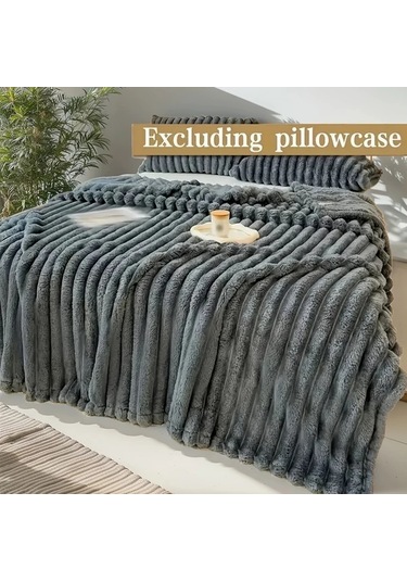 Willowhaven Hediye Battaniye Khaki Plüş Tüm Mevsimler Yumuşak Yıkanabilir 150x200cm