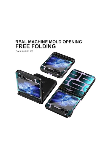 Samsung Galaxy Uyumlu Z Flip5 5g Kılıf Galvanik Pc Telefon Kılıfı İçin