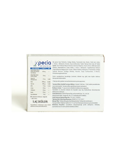 Xpecia Erkek 30 Tablet