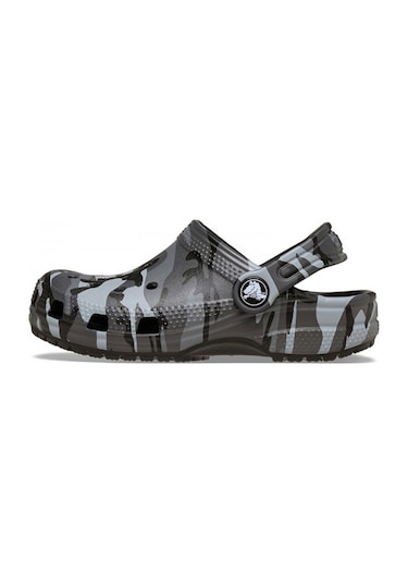 Crocs Classic Camouflage Çocuk Terlik Siyah
