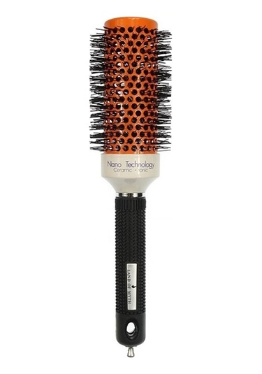 Land Of Myth LOM1303 Seramik+İyonik Termal Fön Saç Fırçası Siyah Turuncu 45 MM
