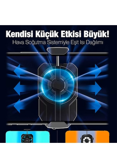 MEMO FL-A2 Hava Soğutmalı Cep Telefon Soğutma Fanı Radyatör Soğut