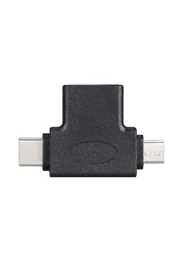 Mufunye Type-c Ve Micro Usb'den Usb3.0'a Otg Dönüştürücü, Telefon Ve Tabletler İçin Çift Arayüzlü Adaptör