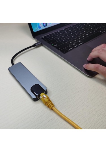 Type-c Hub Ethernet Hdmi Usb Aktarım Hızı Usb C Hub 5 İn 1 Usb