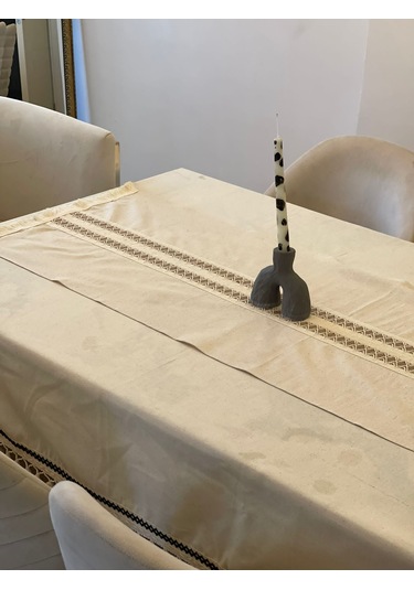 Dnc Home Tekstil Ndchome Ara Dantelli Püsküllü Runner 50 X 150 Krem