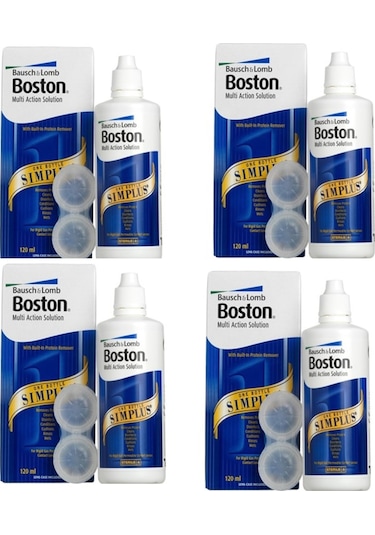 Bausch + Lomb Boston Simplus Sert Lens Solüsyonu 4 x 120 ML