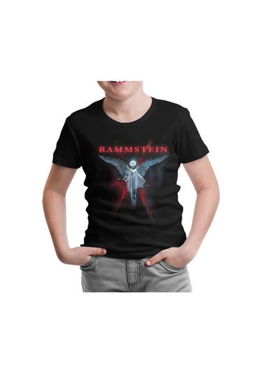 Rammstein - Rising Angel Siyah Çocuk Tshirt 001