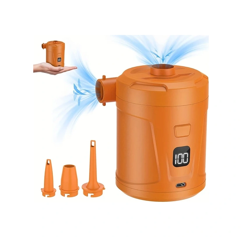 Willowhaven Siyah Kablosuz Taşınabilir Çift Amaçlı Elektrikli Hava Pompası Yüzme Havuzu Şişme Yatak Ve Simit İçin