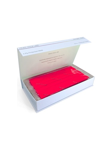 Private Stock Labs 4 Katlı Koruyucu Maske Neon Kırmızı 10'lu