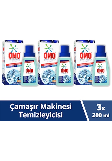 Omo Çamaşır Makinesi Temizleyicisi Çam Esintisi 3 x 200 ML