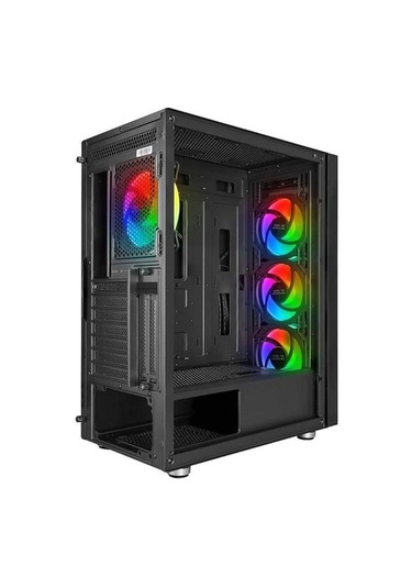 Powerboost Vk-g3506s 4-rgb Rıgn Fanlı Gamıng Mıd-tower Pc Kasası