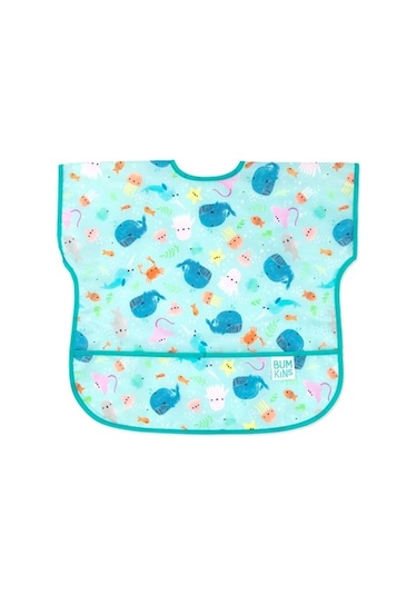 Bumkins Kısa Kollu Önlük (1-3 Yaş) - Ocean Life Çok Renkli