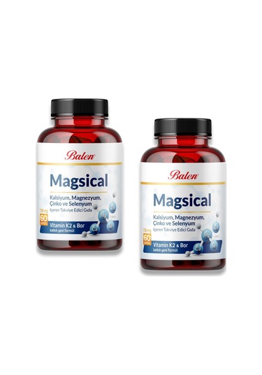 Balen Magsical 730 Mg Bitkisel Takviye Edici Gıda  2 x 60 Kapsül