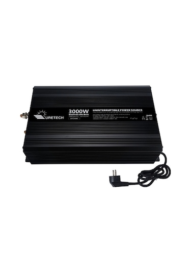 Uretech 3000 Watt Sinüs Akü Şarjlı UPS İnverter 12Vdc-220 Vac 3000W İnvertör