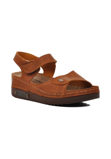 Ayakmod 07-109rr Taba Kadın Sandalet 001