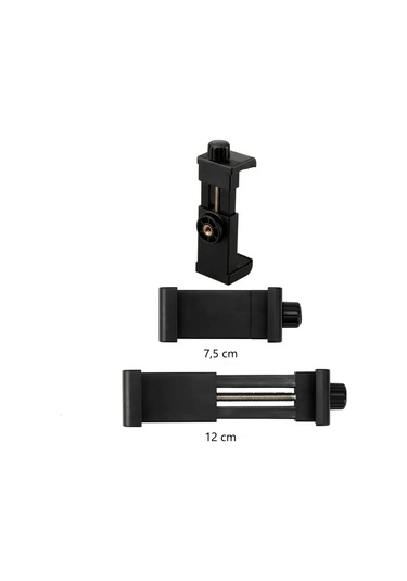 Fimtech Motosiklet Kask Çene Yapıştırıcılı Telefon ve Kamera Tutucu Set