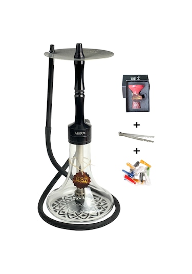 Argus Model Black Nargile Takımı