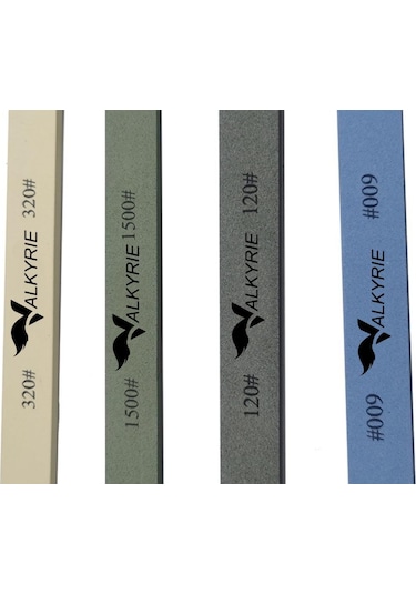 Valkyrie 4 Adet Bıçak Biley Taşı Seti 120 320 600 1500 Kademeli Kuru Biley