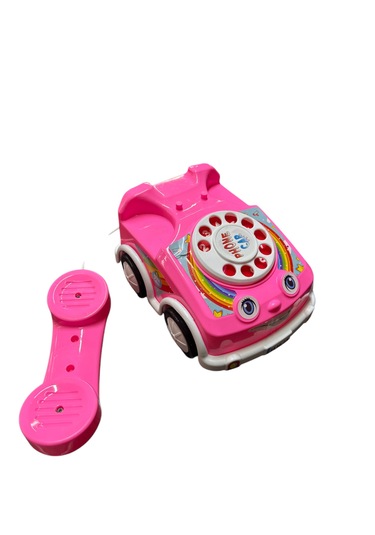 Çevirmeli Telefon Araba Pembe