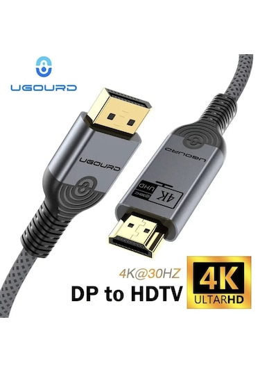 Ugourd 2-metre Displayport To Hdmı Çevirici Kablo 4k Dp To Hdmı
