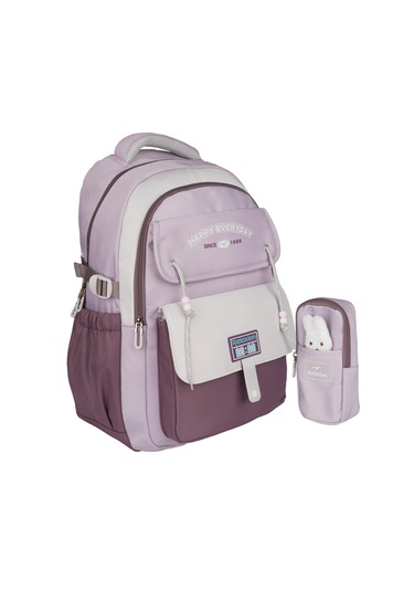 Okul Sırt Çantası Bordo Lila