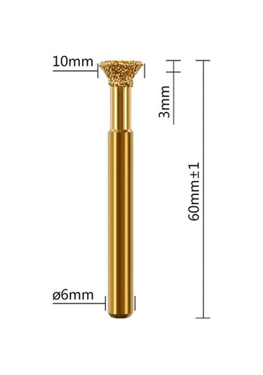 Lijinxu 3x Taşlama Uçları Elmas Çapak Matkap Ucu Dıy Ters-omur