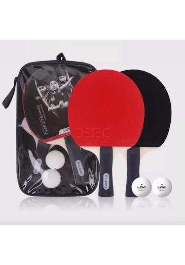 Loki İttf Onaylı Masa Tenisi Raket Set 2 Raket Top Kılıf