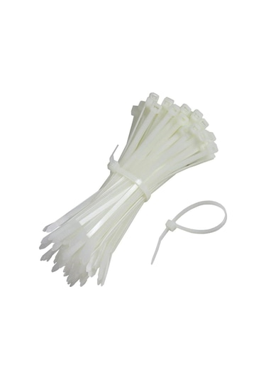 Zenith Kablo Bağı & Plastik Kelepçe & Cırt Kelepçe 3,6x370 Mm Beyaz 100 Adet