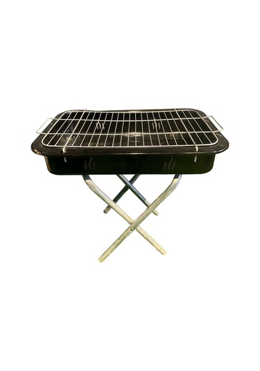 Ayaklı Küçük Boy Mangal Kırmızı - Siyah