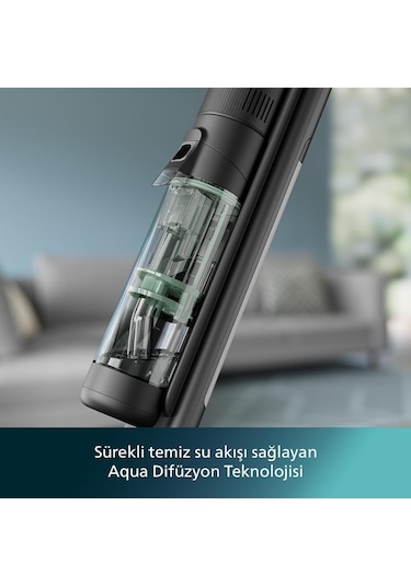 Philips Aqua Trio 7000 Serisi XW7263/11 Kablosuz Dikey Şarjlı Süpürge