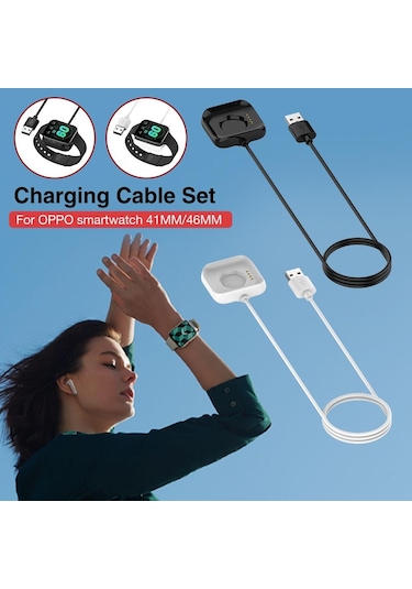 Oppo Watch 41 Mm Manyetik Şarj Usb Kablo 1 Metre - Al2596