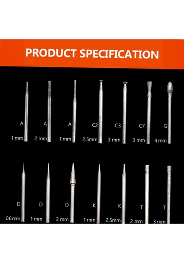 86 Adet Döner Alet Aksesuarları Kiti Elmas Çapak Uçları E13949