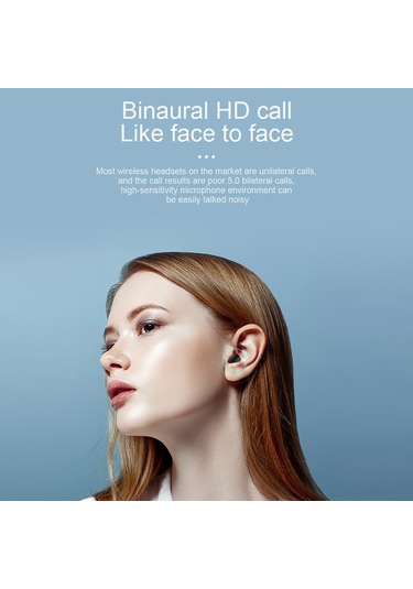 Springsun A6s Pro Bluetooth 5.0 Kulak İçi Kulaklık, Ipx4 Su Geçirmez, Akıllı Dokunmatik Kontrol, Uzun Pil Ömrü, Hd Konuşma, Spor İçin Mavi