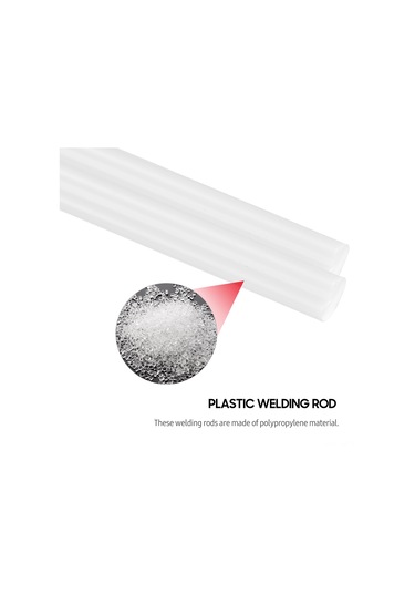 Yifomall 50'li Plastik Kaynak Çubuğu - Otomotiv Ve Boru Tamiri İçin Polipropilen Malzeme Beyaz