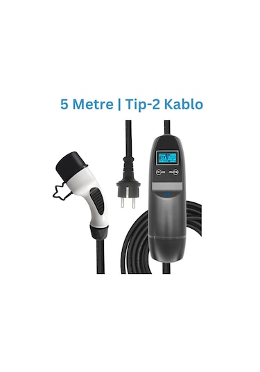 Khons Tek Faz 16A 3.6 KW Taşınabilir Elektrikli Araç Şarj İstasyonu